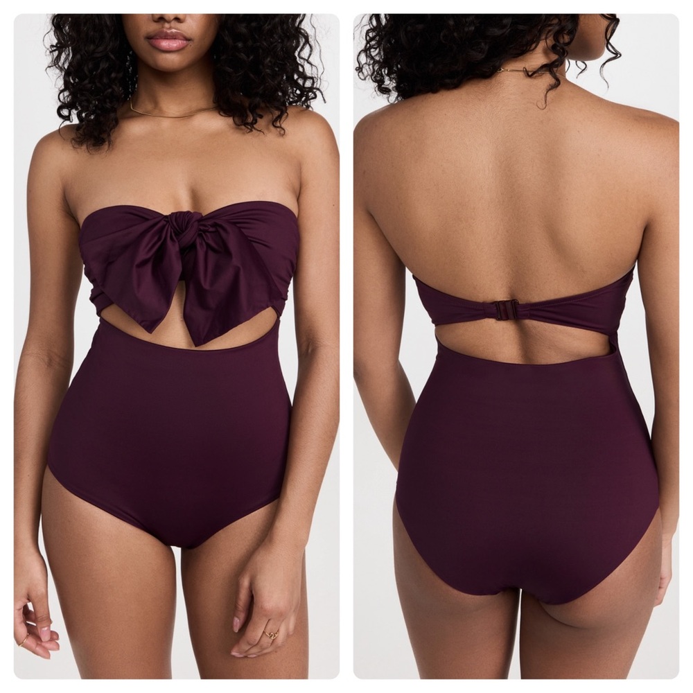 Silvia Tcherassi Constanzo One-Piece Plum Small 2023 ShopBop Kirna Zabête